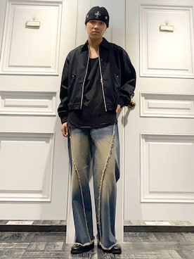 「アイテム（ブルゾン）」を使った、issin0006さん（メンズ・175cm・20代）の夏コーディネート