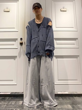 「HARE（ハレ）のアイテム（スウェットパンツ）」を使った、issin0006さん（メンズ・175cm）の夏コーディネート