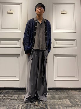 メタルボタンタペストリーニットカーディガン(HARE)を使った人気
