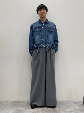 「HARE（ハレ）のアイテム（デニムジャケット）」を使った、issin0006さん（メンズ・175cm）の秋コーディネート