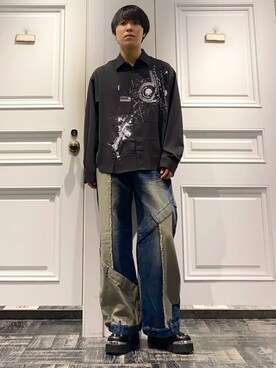 「HARE（ハレ）のアイテム（その他シューズ）」を使った、issin0006さん（メンズ・175cm）の秋コーディネート