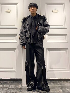 「アイテム（ブルゾン）」を使った、issin0006さん（メンズ・175cm・20代）の秋コーディネート
