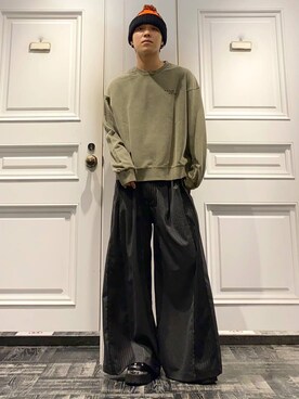 「HARE（ハレ）のアイテム（その他シューズ）」を使った、issin0006さん（メンズ・175cm）の秋コーディネート