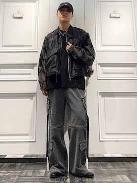 「アイテム（ブルゾン）」を使った、issin0006さん（メンズ・175cm・20代）の夏コーディネート