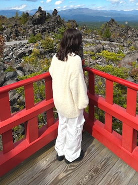 「アイテム（カーディガン/ボレロ）」を使った、ﾊﾙさん（レディース・152cm）の秋コーディネート