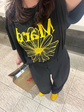 「アイテム（スニーカー、イエロー系）」を使った、ﾊﾙさん（レディース・152cm）の秋コーディネート