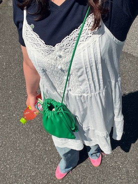 「アイテム（チュニック）」を使った、ﾊﾙさん（レディース・152cm）の秋コーディネート