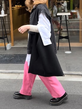 「SENSE OF PLACE by URBAN RESEAR」｜「アイテム（デニムジャケット）」を使った、Takahashiさん（レディース・156cm）の春コーディネート