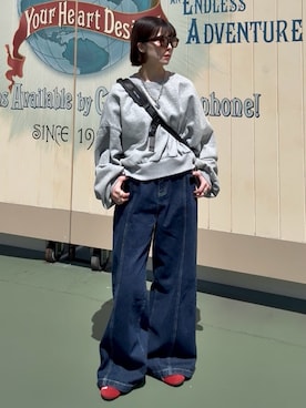 「wee9s（ウィークス）のアイテム」を使った、Takahashiさん（レディース・157cm）の春コーディネート