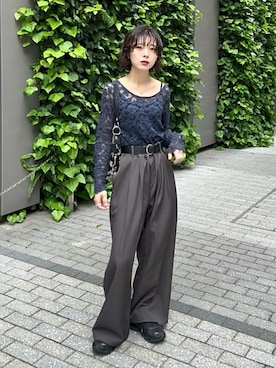 「アイテム（アクセサリー）」を使った、Takahashiさん（レディース・157cm）の春コーディネート