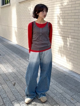 「Re:EDIT（リエディ）のアイテム」を使った、Takahashiさん（レディース・157cm）の春コーディネート