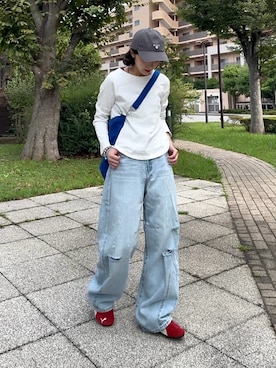 「PUMA(プーマ)のアイテム」を使った、Takahashiさん(レディース・157cm)の秋コーディネート