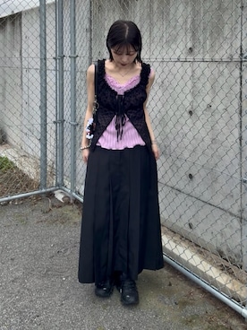 「COACH（コーチ）のアイテム」を使った、Takahashiさん（レディース・157cm）の夏コーディネート