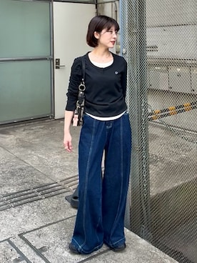 「COACH（コーチ）のアイテム（バッグ）」を使った、Takahashiさん（レディース・157cm）の春コーディネート