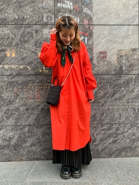 「Uiscel（ユイセル）のアイテム」を使った、Takahashiさん（レディース・156cm）の冬コーディネート
