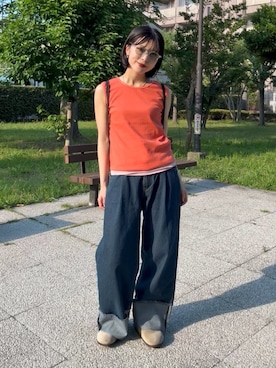 Takahashiさん（レディース・157cm）の夏コーディネート