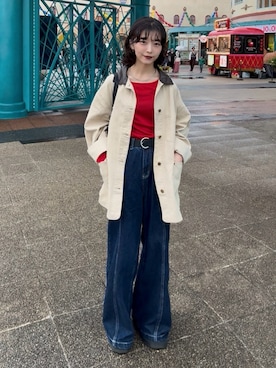 「MUHET（ミュエータ）のアイテム」を使った、Takahashiさん（レディース・157cm）の秋コーディネート