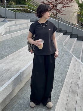 「Needles（ニードルス）のアイテム」を使った、Takahashiさん（レディース・157cm）の夏コーディネート