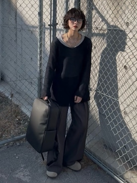 「KLON（クローン）のアイテム」を使った、Takahashiさん（レディース・157cm）の春コーディネート