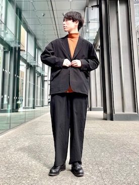 「J.M. WESTON（ジェイエムウエストン）のアイテム」を使った、TAMBATA NAOTOさん（メンズ・171cm）の秋コーディネート