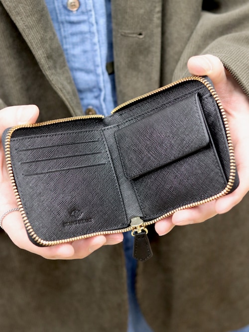 サフィアーノレザー ラウンド ウォレット【ユニセックス】（財布