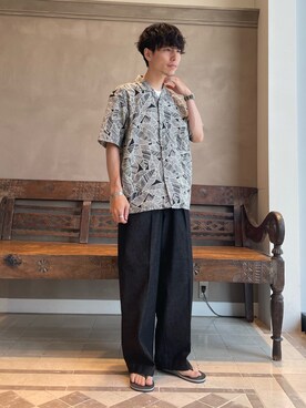 TAMBATA NAOTOさん（メンズ・171cm）の夏コーディネート