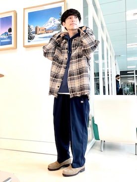 「Coming soon…」｜「アイテム（ミリタリージャケット）」を使った、TAMBATA NAOTOさん（メンズ・171cm）の秋コーディネート