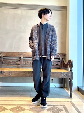 「BEAMS LIGHTS」｜「アイテム（その他アウター）」を使った、TAMBATA NAOTOさん（メンズ・171cm）の冬コーディネート