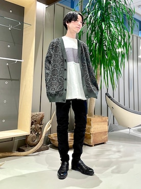 「BeAMS DOT（ビームスドット）のアイテム」を使った、TAMBATA NAOTOさん（メンズ・171cm）の冬コーディネート