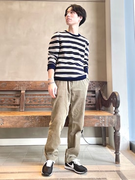 「A.P.C.（アーペーセー）のアイテム」を使った、TAMBATA NAOTOさん（メンズ・171cm）の秋コーディネート
