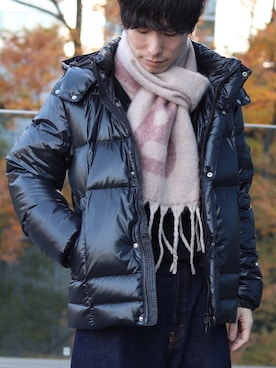 「アイテム（マフラー）」を使った、TAMBATA NAOTOさん（メンズ・171cm）の秋コーディネート
