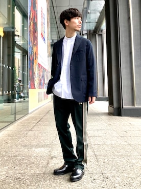 「BEAMS PLUS（ビームスプラス）のアイテム」を使った、TAMBATA NAOTOさん（メンズ・171cm）の夏コーディネート