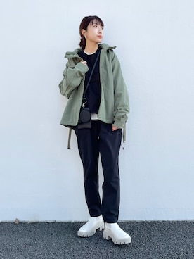 「Uiscel（ユイセル）のアイテム」を使った、みやりなさん（レディース・167cm）の秋コーディネート