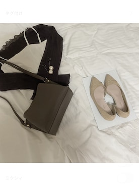 「ORiental TRaffic（オリエンタルトラフィック）の★ウッドヒールサイドオープンパンプス★1112（パンプス、ベージュ系）」を使った、めさん（レディース・158cm）の秋コーディネート