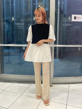 中村　未緒さん（レディース・153cm）の夏コーディネート