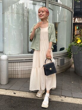 中村　未緒さん（レディース・153cm）の夏コーディネート