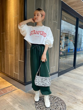 中村　未緒さん（レディース・153cm）の夏コーディネート