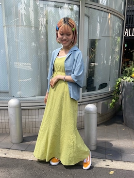 中村　未緒さん（レディース・153cm）の夏コーディネート