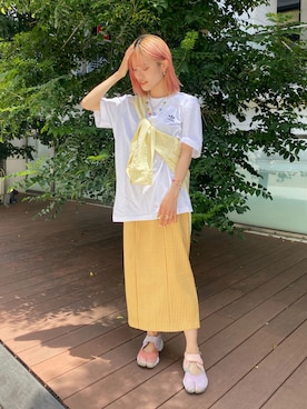 中村　未緒さん（レディース・153cm）の夏コーディネート