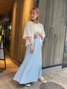 中村　未緒さん（レディース・153cm）の夏コーディネート