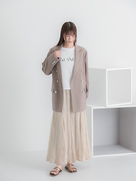 「HEYUMM」｜コトさん（レディース・160cm）の春コーディネート