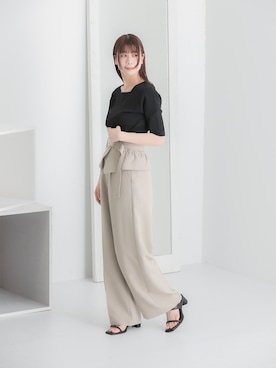 「HEYUMM」｜コトさん（レディース・160cm）の春コーディネート