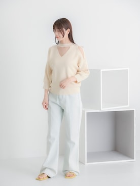 「HEYUMM」｜コトさん（レディース・160cm）の春コーディネート