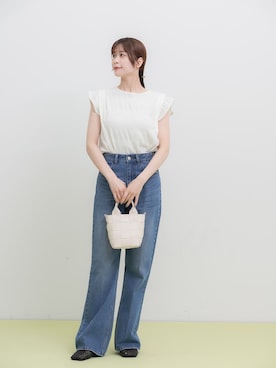 「HEYUMM」｜コトさん（レディース・160cm）の夏コーディネート