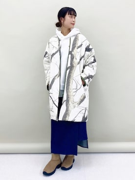 「Uiscel（ユイセル）のアイテム（ジャケット/アウター）」を使った、コトさん（レディース・160cm）の秋コーディネート