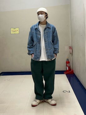 「デニムジャケット」｜あいうえおさん（メンズ・169cm）の秋コーディネート