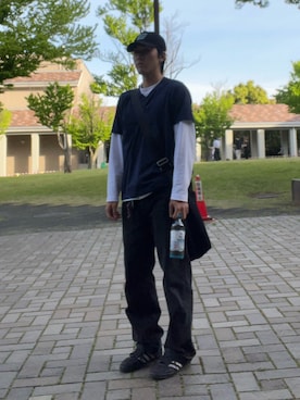 「GAP（ギャップ）のアイテム（トップス）」を使った、mrfireさん（メンズ・173cm）の春コーディネート