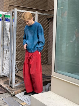 「Toironier（トワロニエ）のアイテム（トレンチコート）」を使った、シュートさん（メンズ・181cm）の冬コーディネート