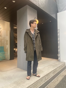 「SHINYAKOZUKA（シンヤコヅカ）のアイテム（ジャケット/アウター）」を使った、シュートさん（メンズ・181cm）の夏コーディネート