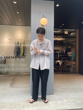 「mii（ミー）のアイテム」を使った、シュートさん（メンズ・181cm）の春コーディネート